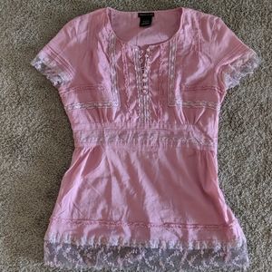 Feminine mauve top by Crown of Hearts size M